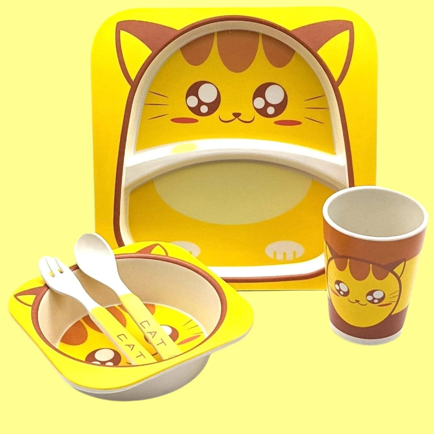 VAISSELLE BEBE - BambooKid™ - Chat - La Table des Petits