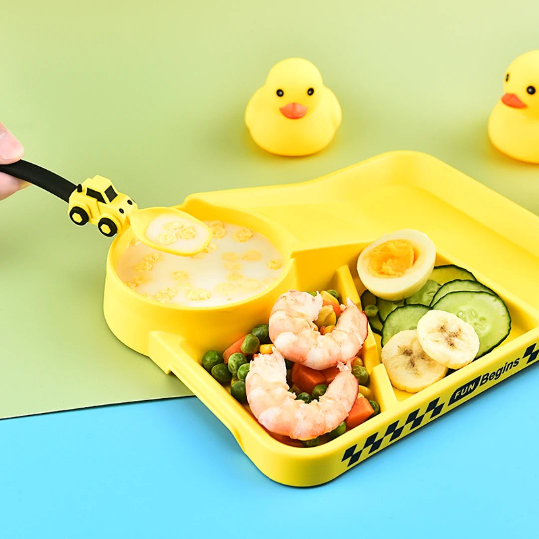 VAISSELLE BEBE - CoursePlate™ - Jaune - La Table des Petits