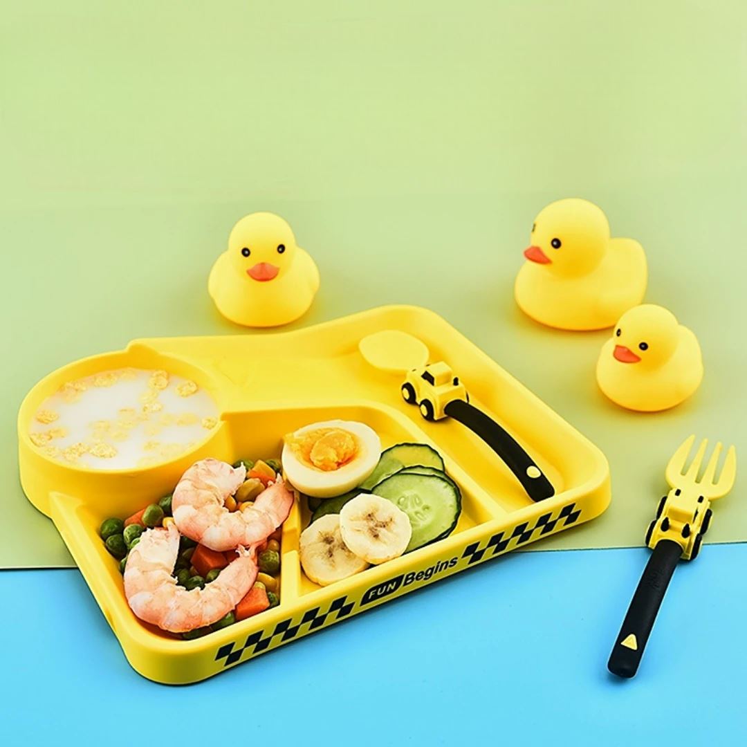 VAISSELLE BEBE - CoursePlate™ - Jaune - La Table des Petits