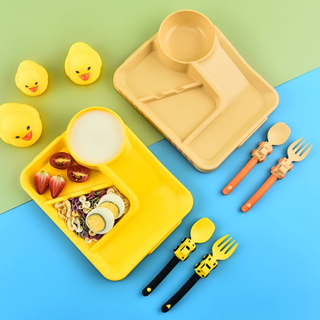 VAISSELLE BEBE - CoursePlate™ - Jaune - La Table des Petits