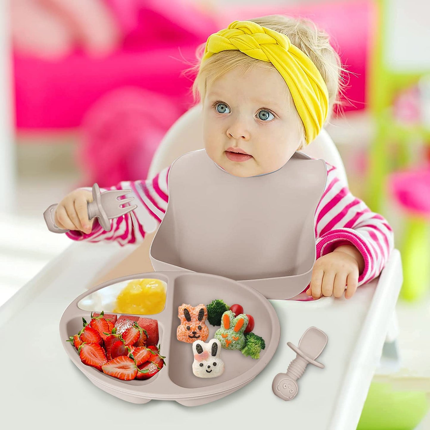 VAISSELLE BEBE - TablewareBabySet™ - Beige - La Table des Petits