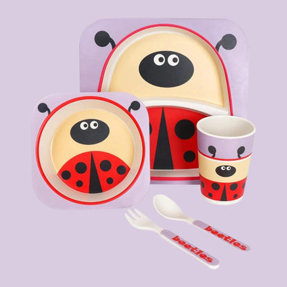 VAISSELLE BEBE - BambooKid™ - Coccinelle - La Table des Petits