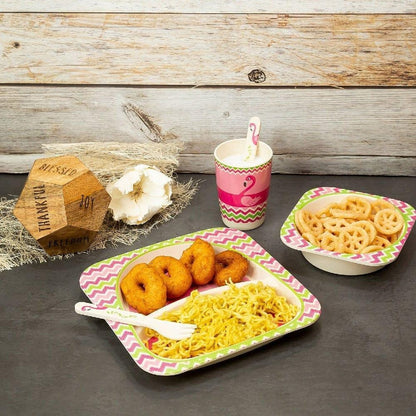 VAISSELLE BEBE - BambooKid™ - Flamant rose - La Table des Petits