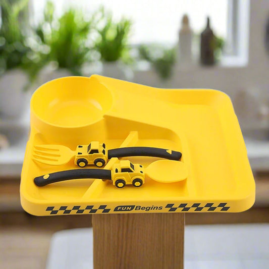 VAISSELLE BEBE - CoursePlate™ - Jaune - La Table des Petits