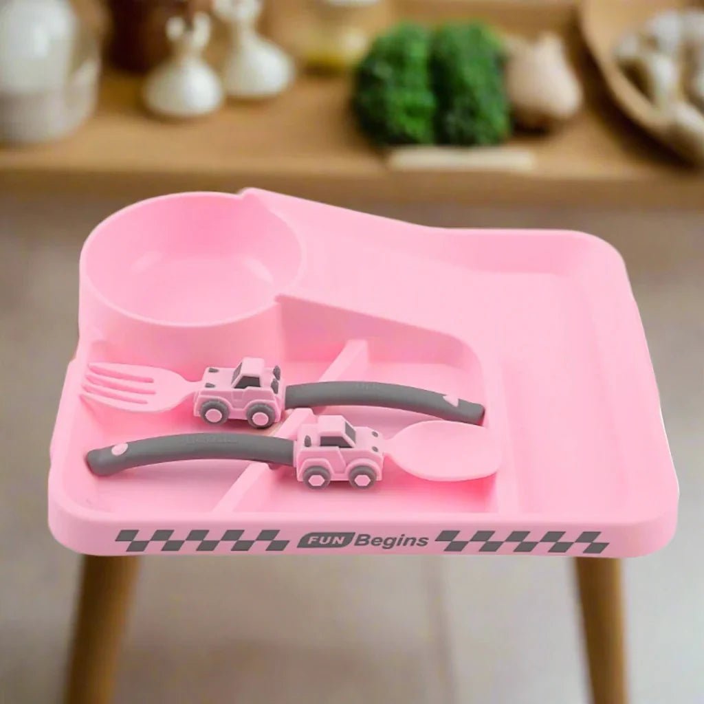VAISSELLE BEBE - CoursePlate™ - Rose - La Table des Petits