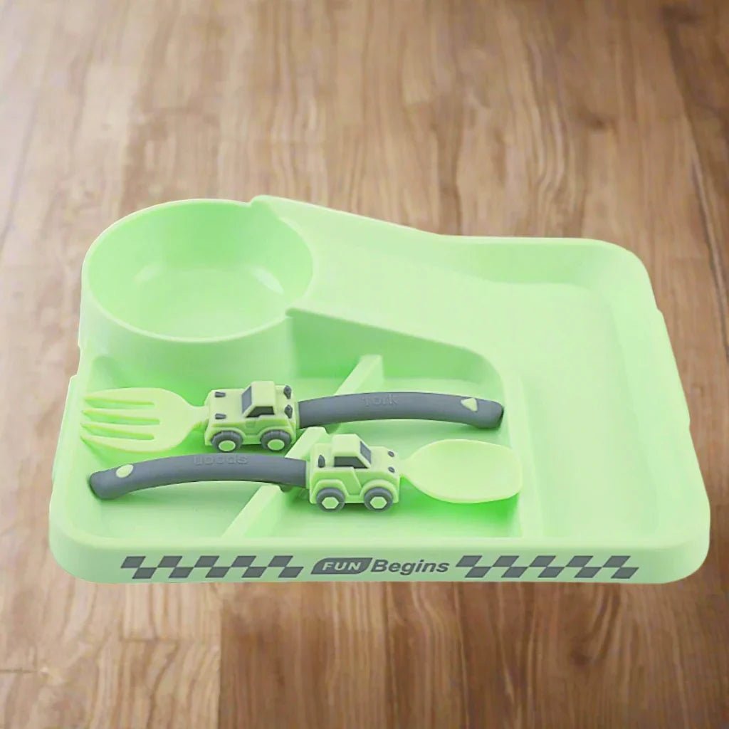 VAISSELLE BEBE - CoursePlate™ - Vert - La Table des Petits